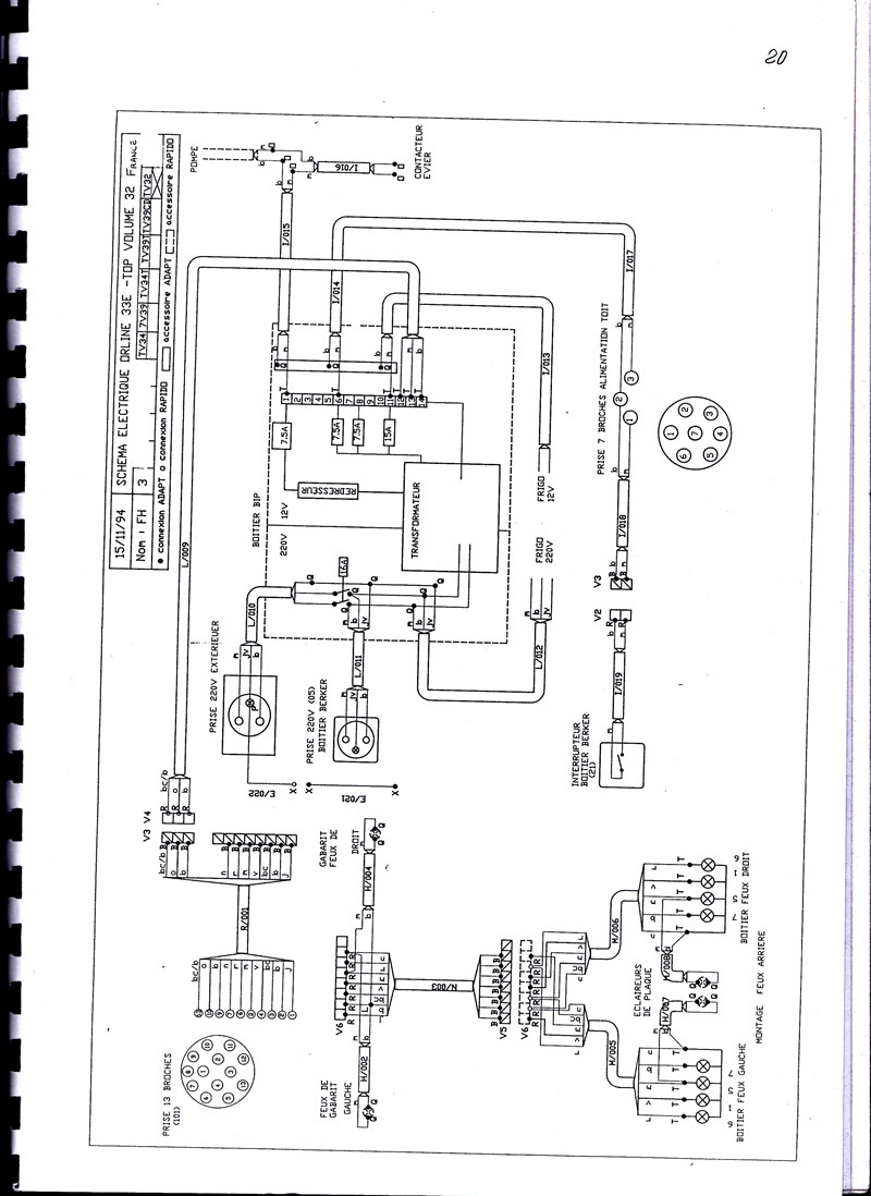 Schema electrique caravane star