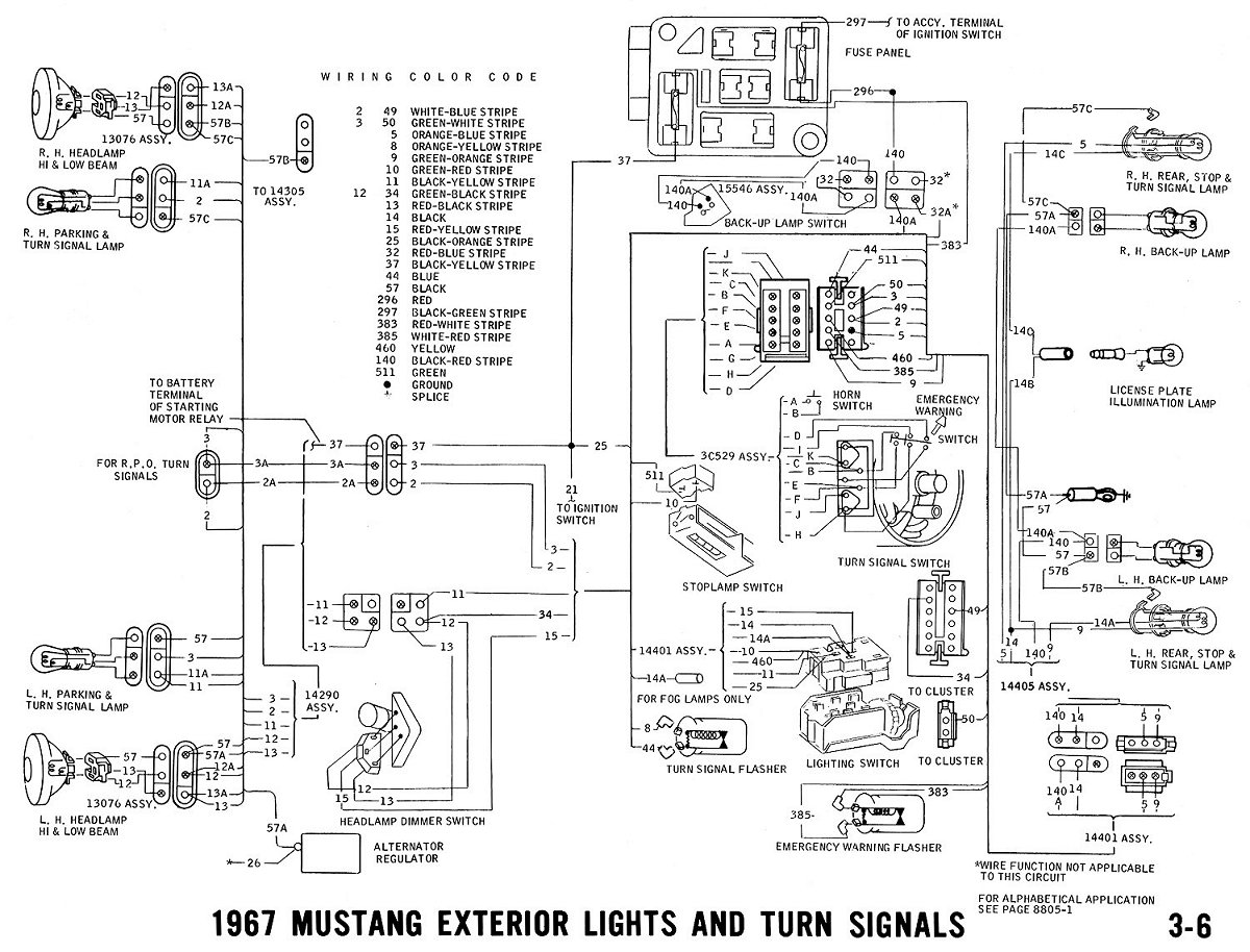 Schema electrique ford mustang 1968