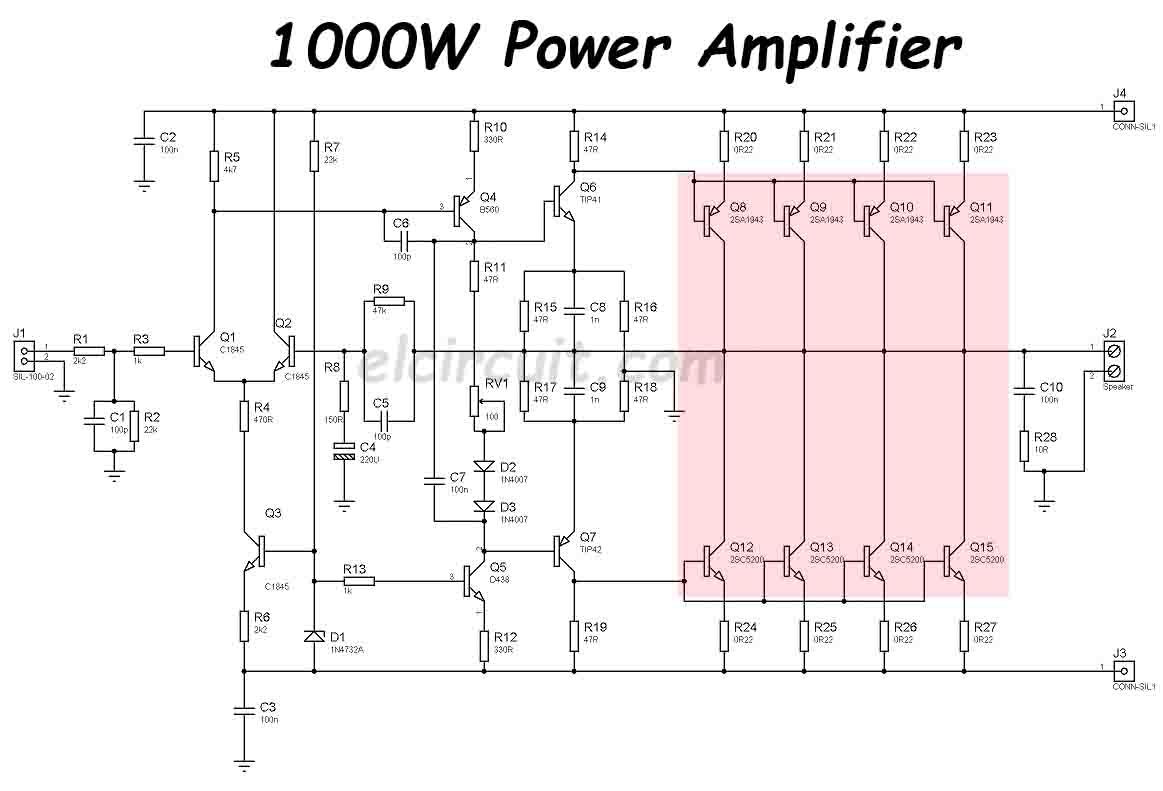 Schema electrique ampli audio