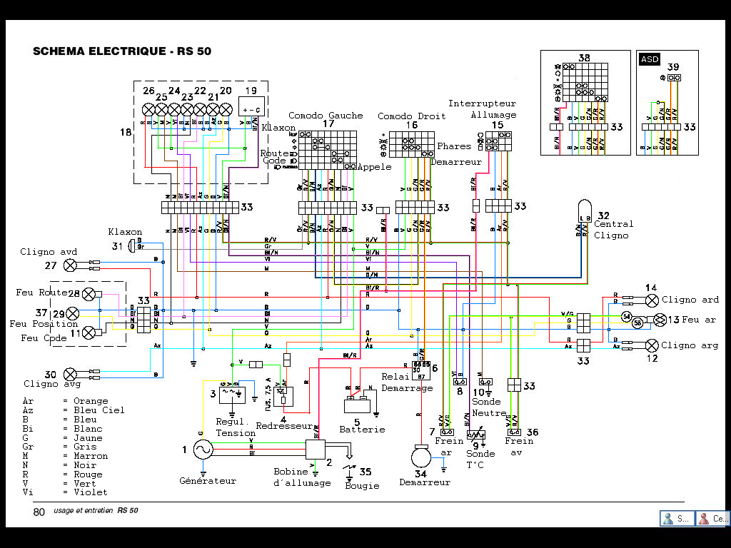 Schema electrique dt 50 yamaha