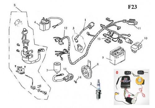 Schema electrique scooter longjia