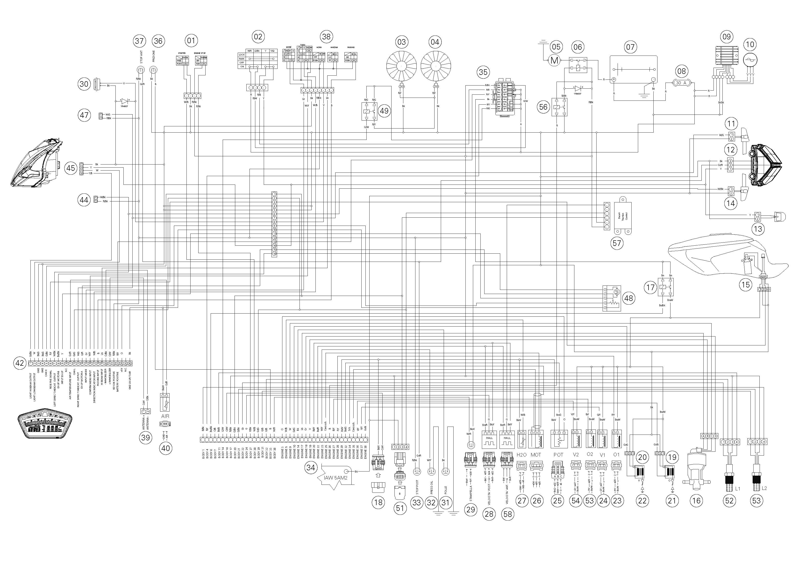 Schema electrique ducati 1098