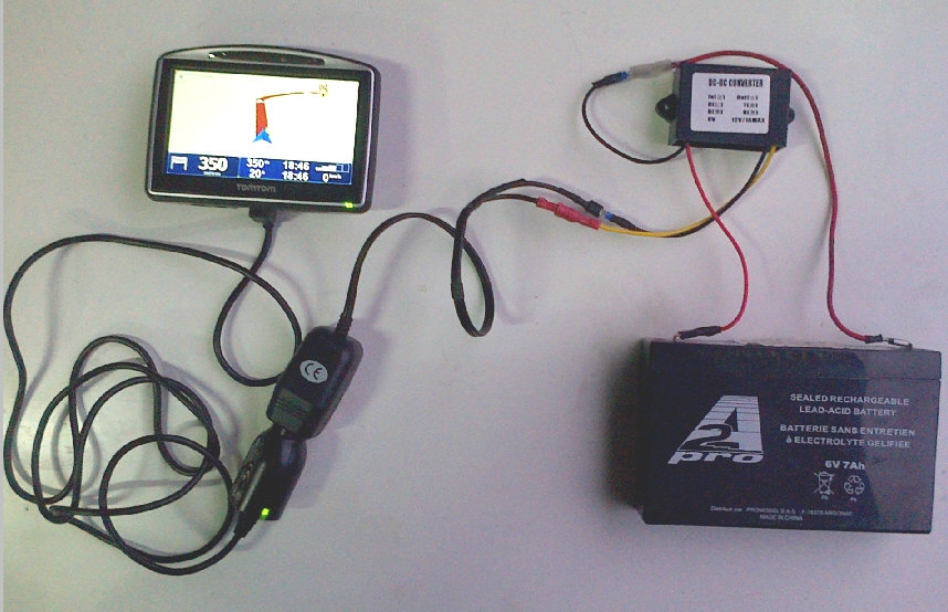 Schema electrique pour brancher un allume cigare sur une moto