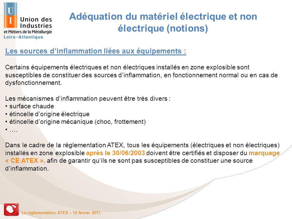 Norme atex electrique
