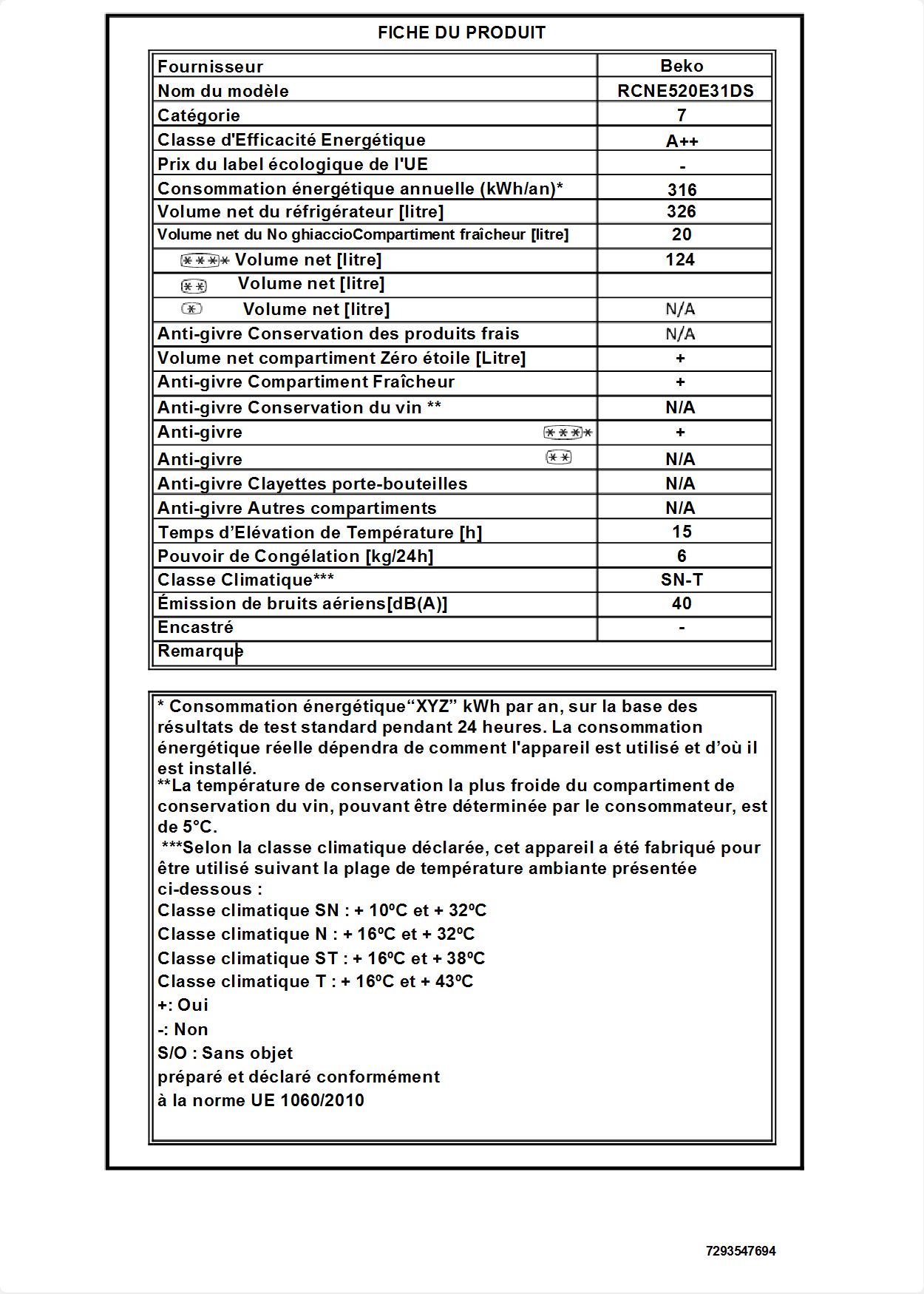 Schema electrique refrigerateur beko
