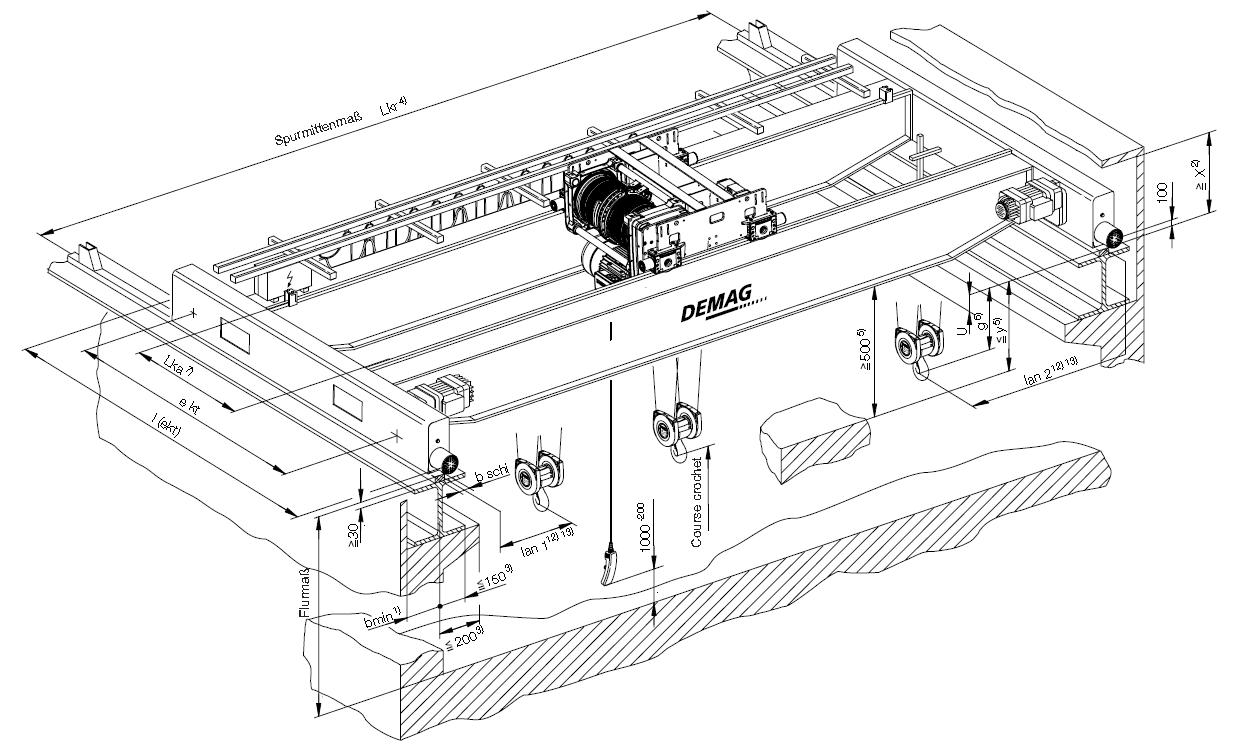 Schéma électrique pont roulant