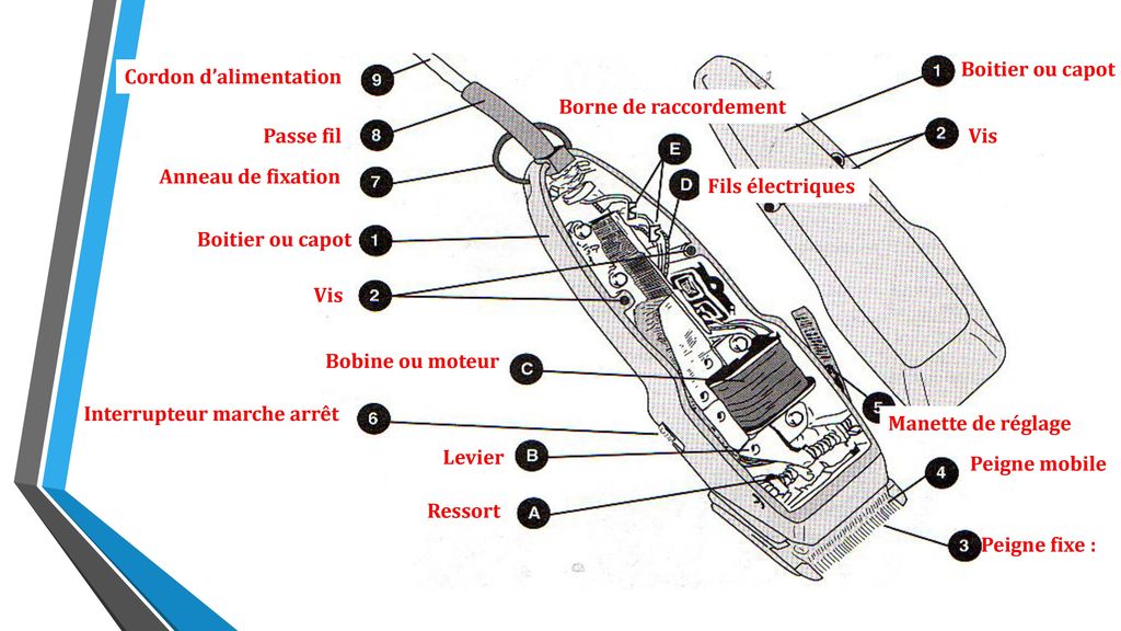 Tondeuse electrique schema