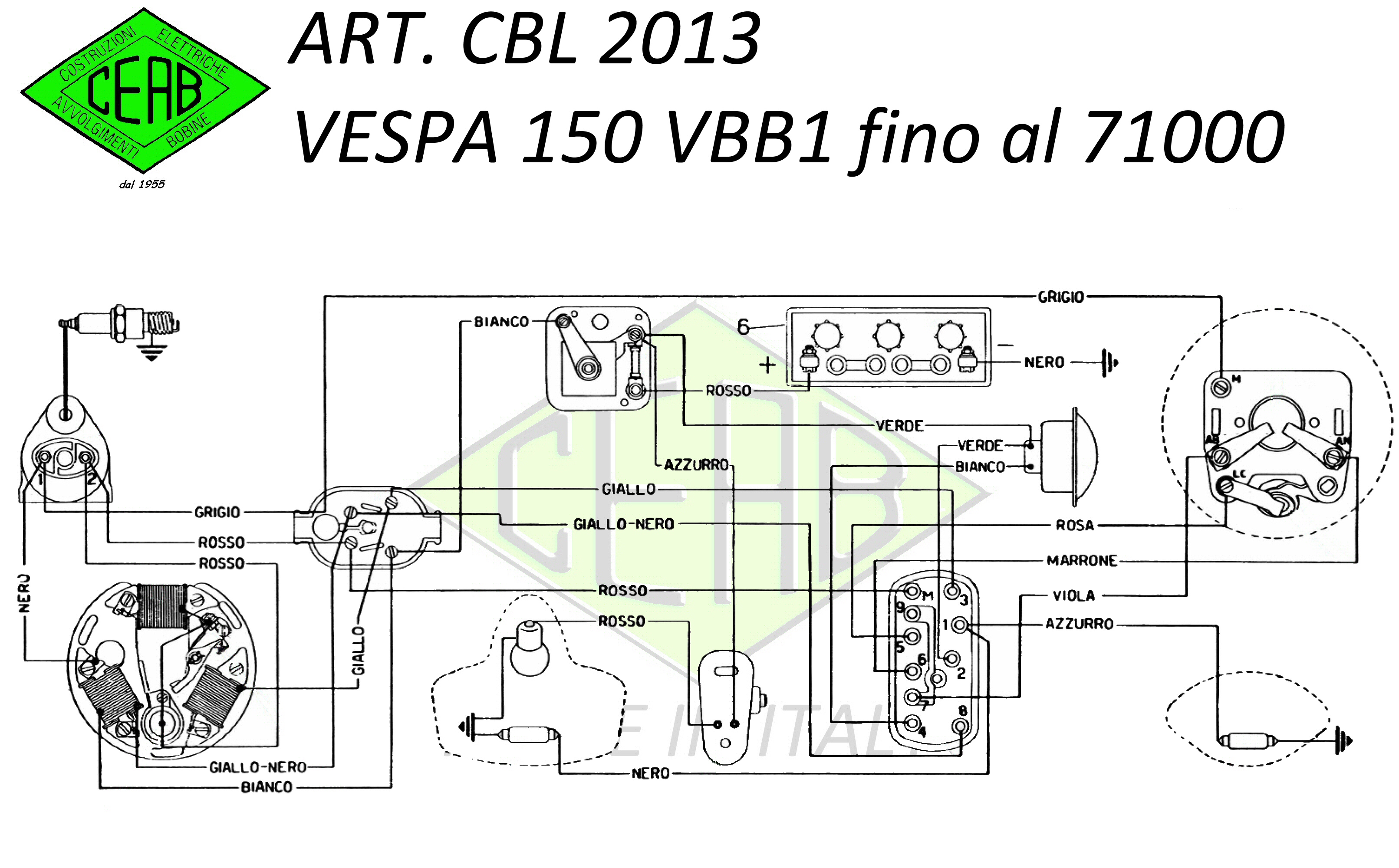 Schema electrique vespa cosa