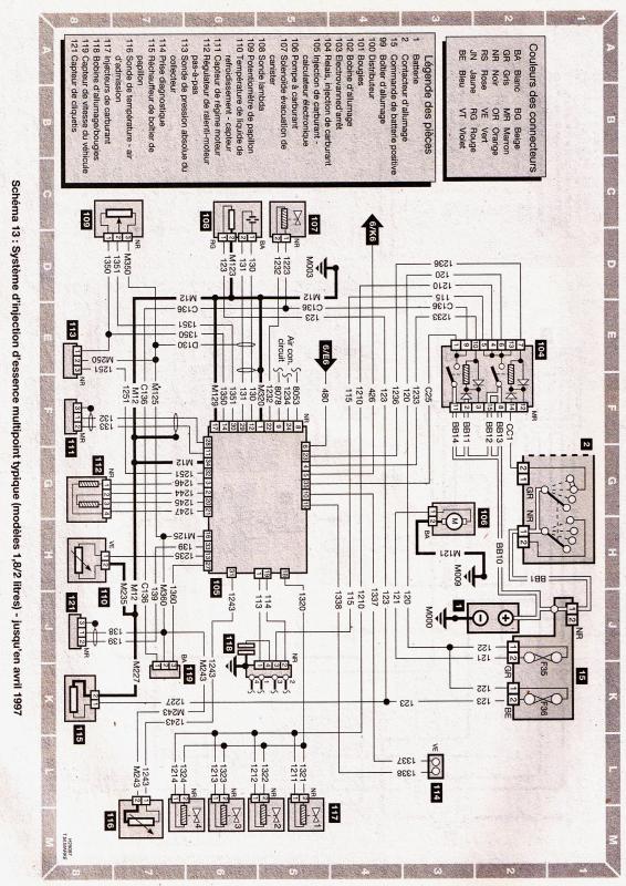 Schema electrique moteur 306 s16