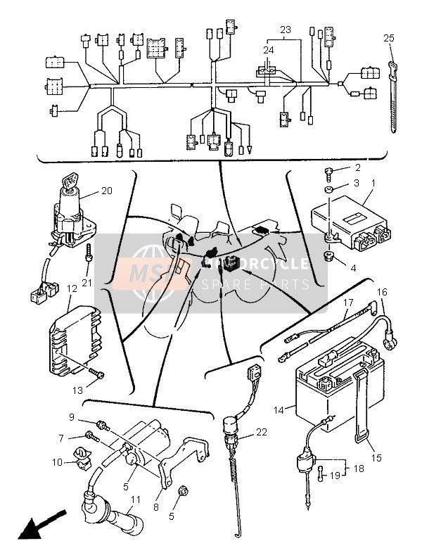 Schema electrique xtz 660