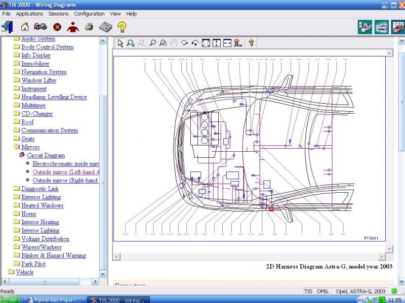 Schema electrique opel zafira