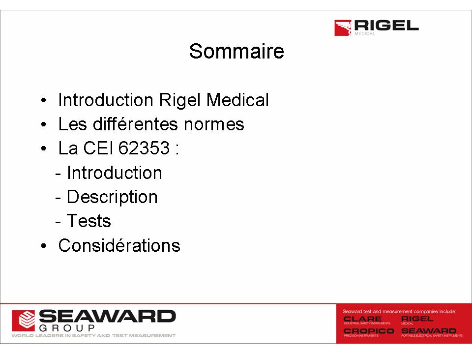 Norme sécurité électrique dispositifs médicaux