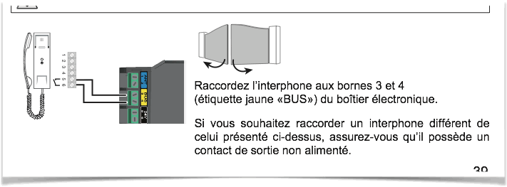 Schema electrique moteur portail somfy