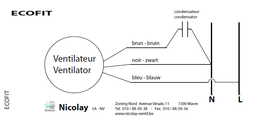 Schema electrique moteur ventilateur