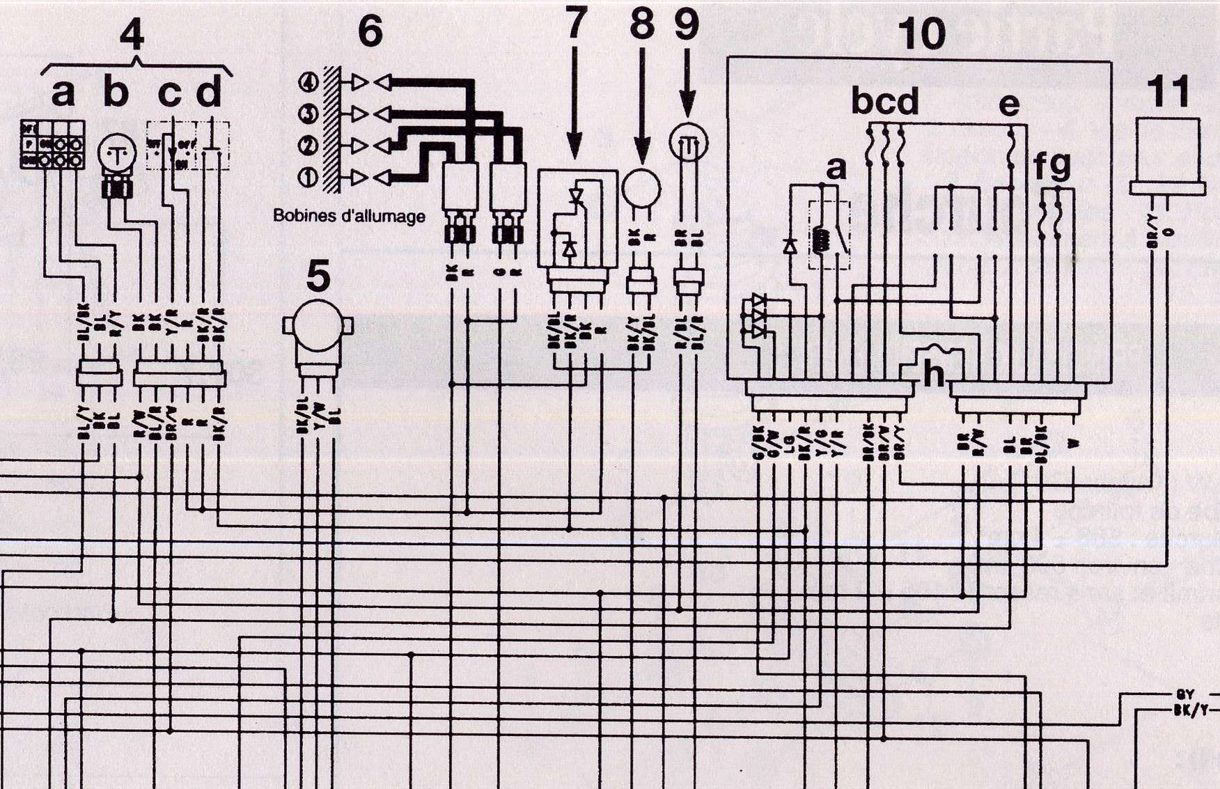 Schema electrique honda 125 shadow