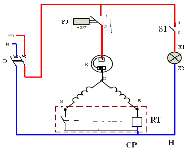 Schema electrique compresseur frigorifique