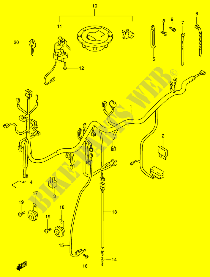 Schema electrique 750 inazuma