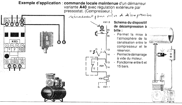 Schema electrique disjoncteur moteur