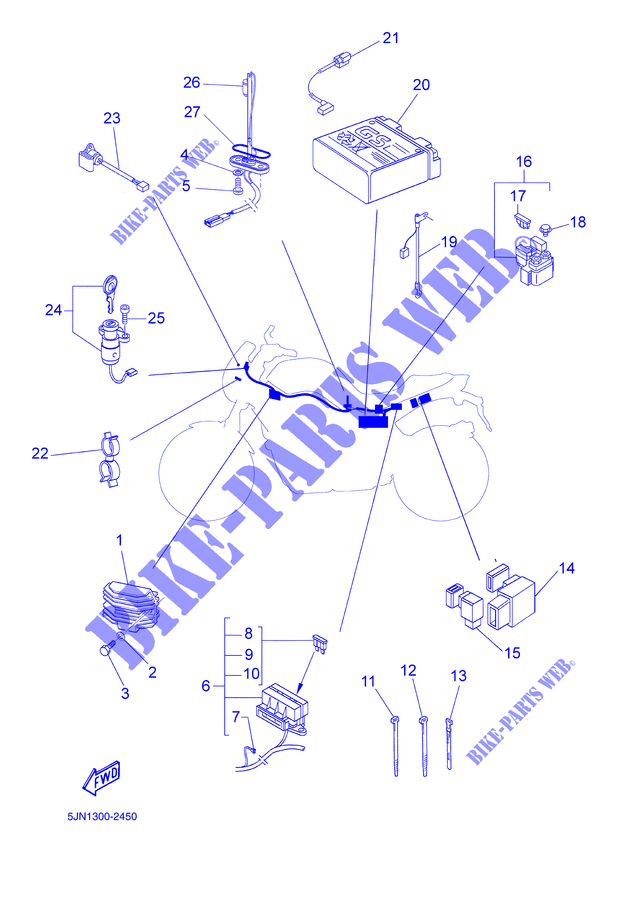 Schema electrique 1100 bulldog