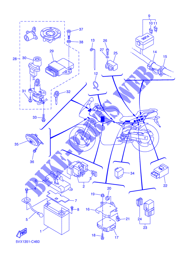 Schema de branchement electrique d'un volet roulant