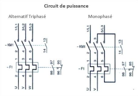 Schema electrique moteur monophasé
