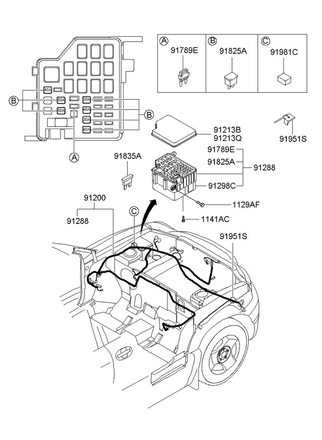 Schema electrique hyundai trajet