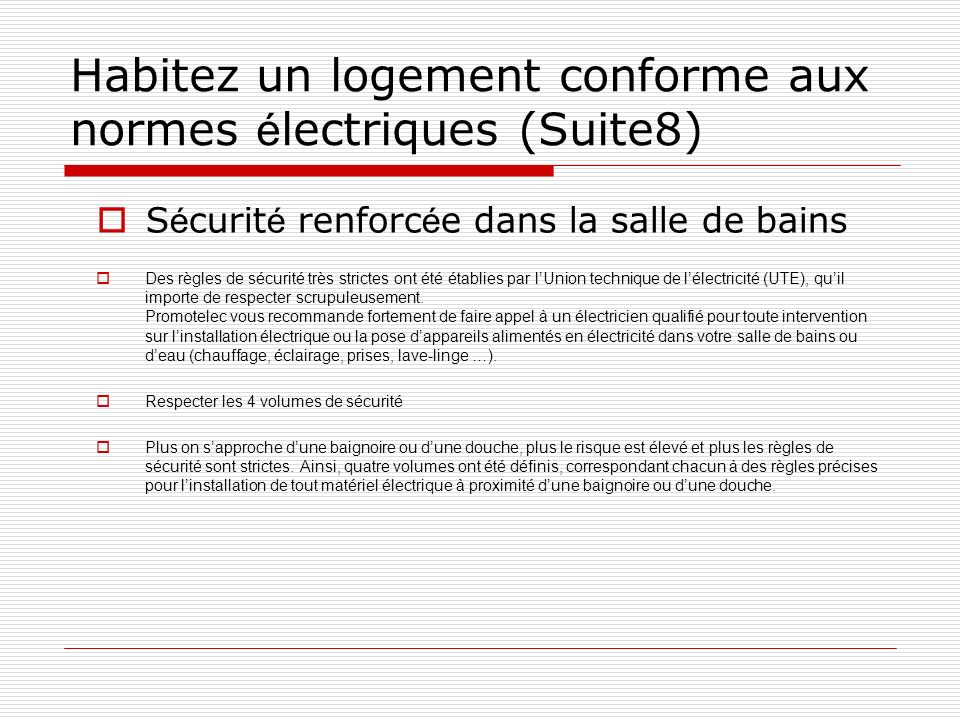 Norme electrique promotelec 2013