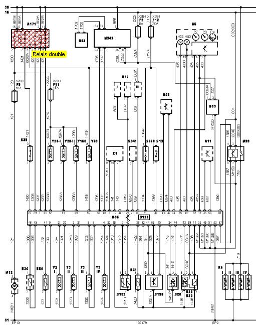 Schema electrique 306 hdi pompe gavage