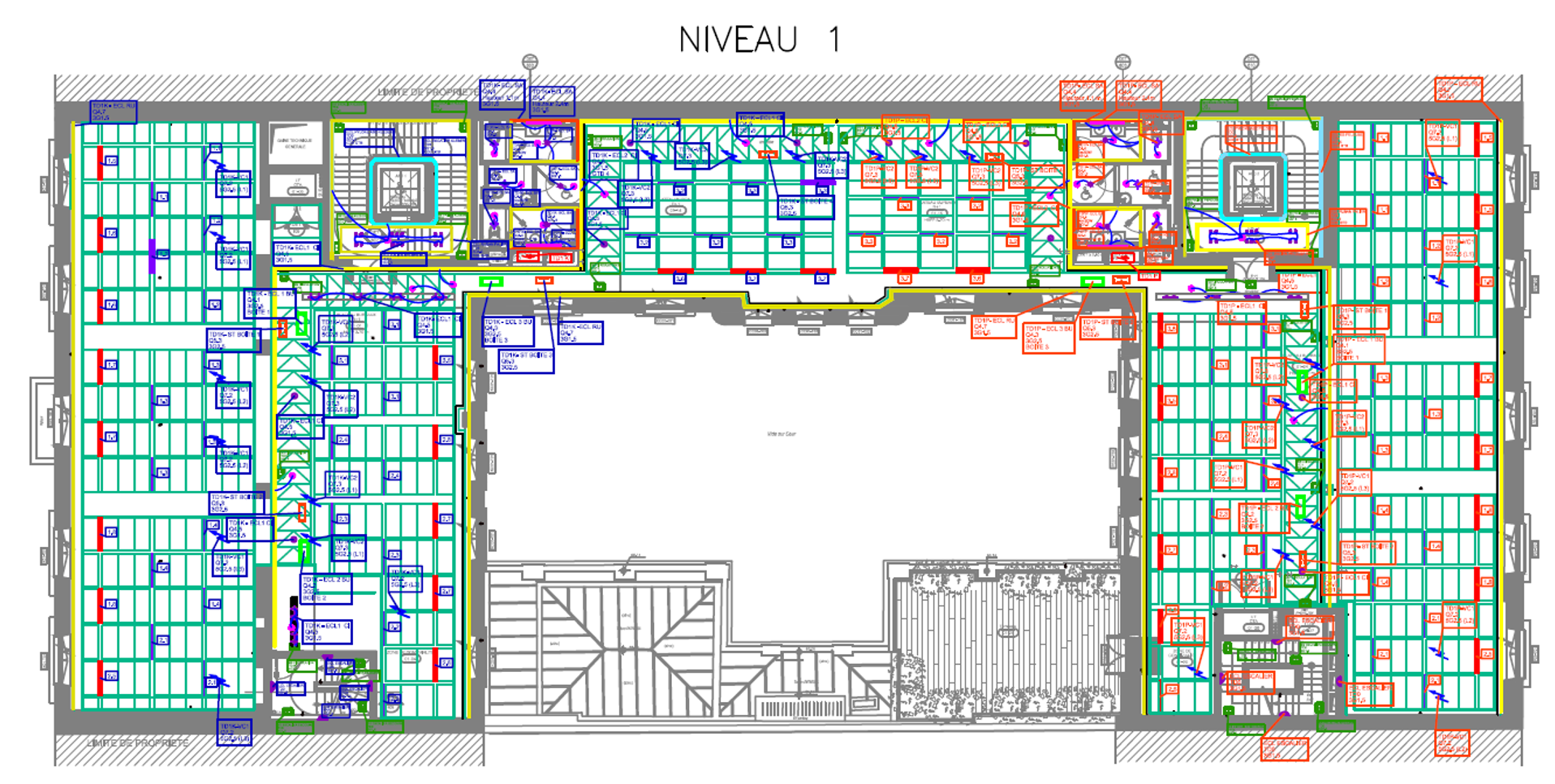 Schema electrique plan architecte