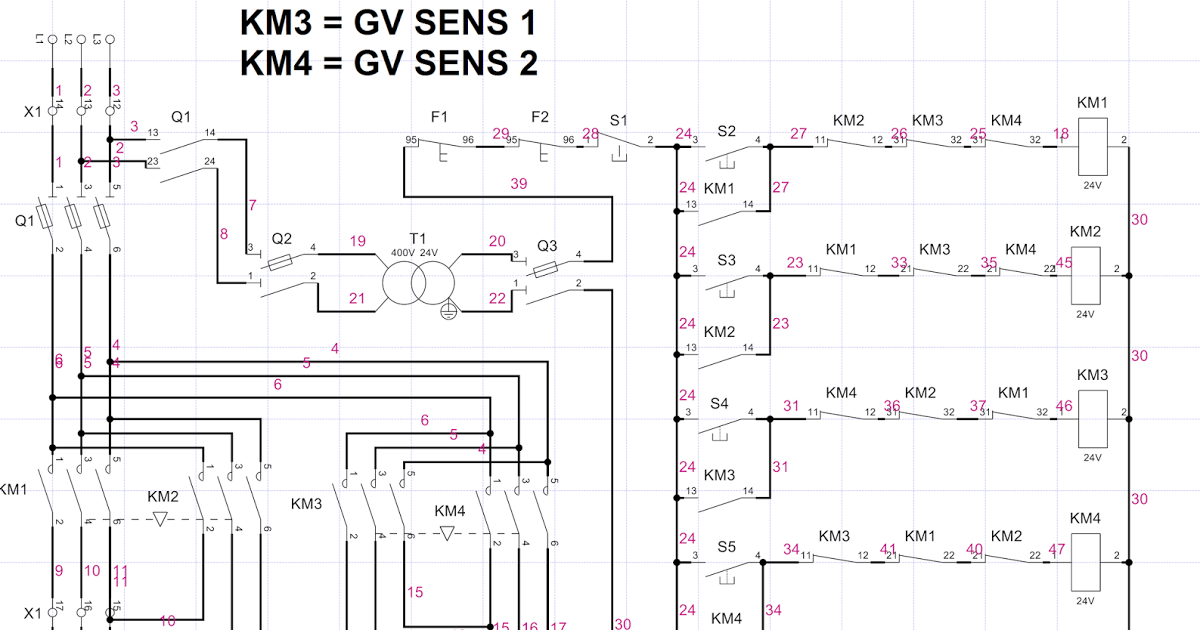 Schema electrique moteur 2 vitesse