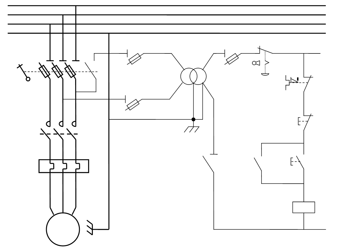 Schema electrique de puissance et commande