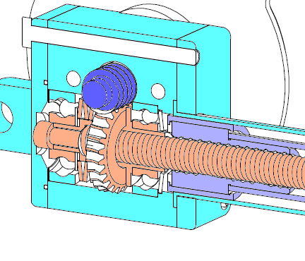 Verin electrique schema cinematique