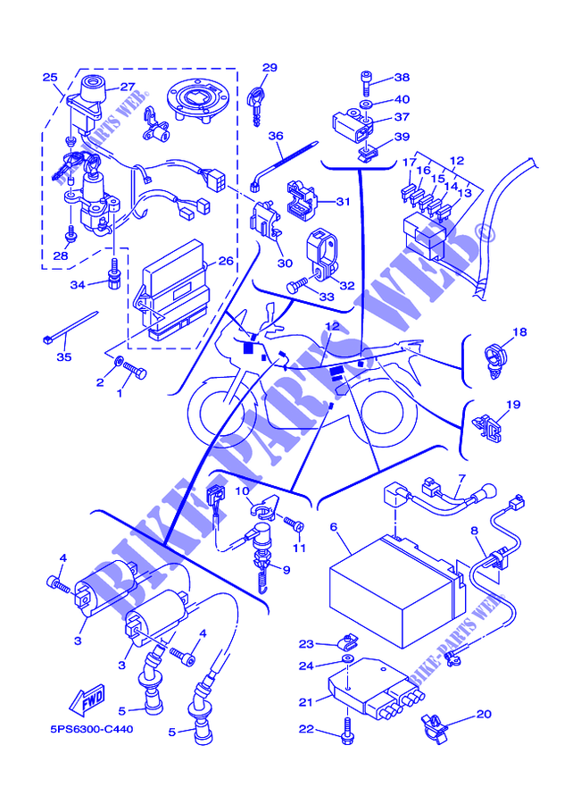 Schema electrique 900 tdm