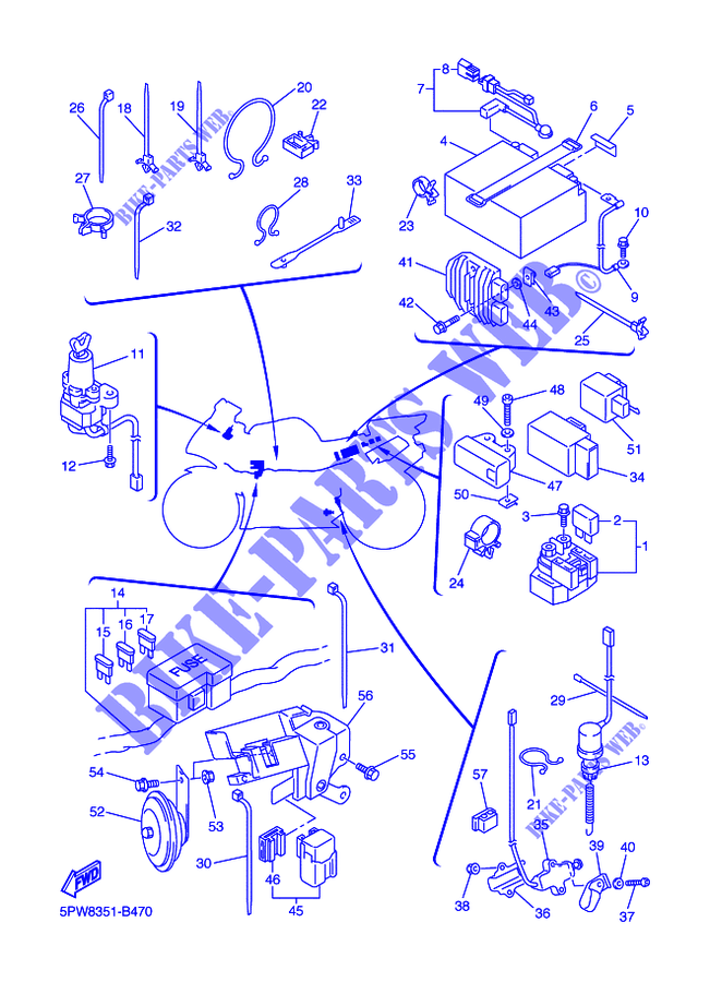Schema electrique yamaha r1 2003