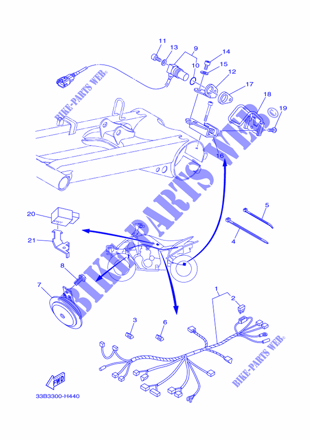 Schema électrique yfm 250