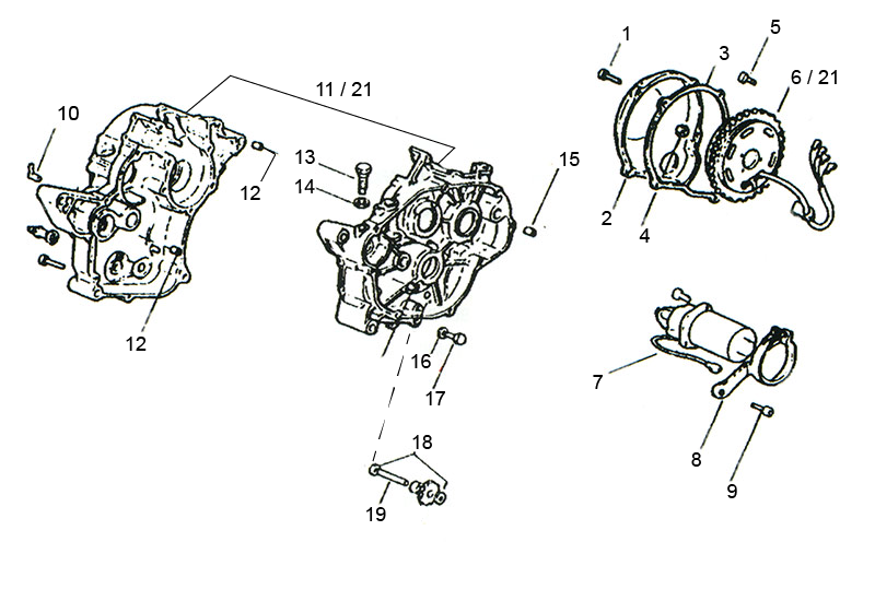 Schema electrique moteur minarelli am6