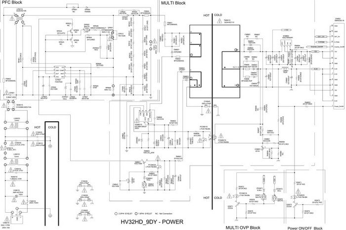 Schema electrique tv