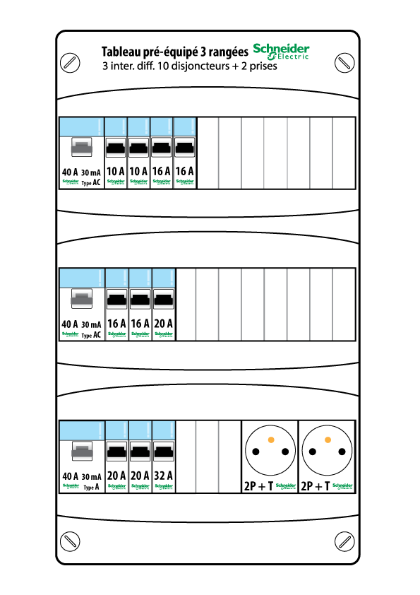Schema electrique 3 rangées