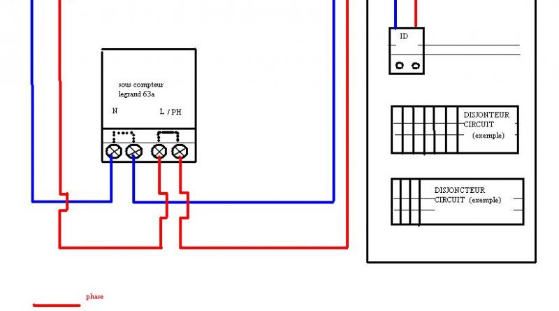 Schema electrique du compteur