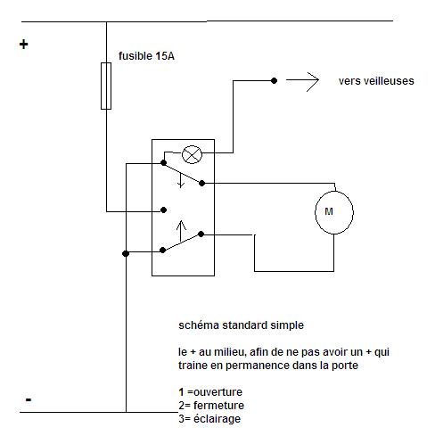 Schema electrique bouton leve vitre clio 3