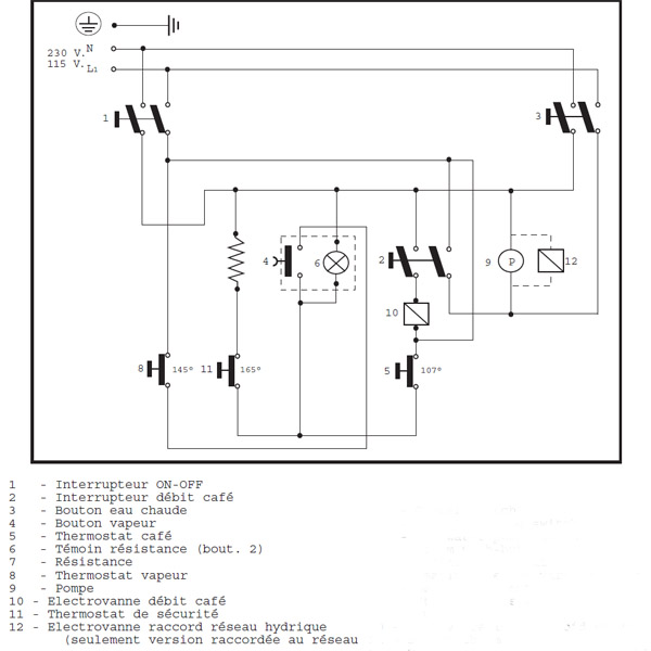 Schema electrique senseo
