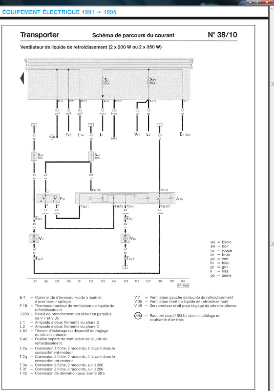 Schema electrique 400 xr