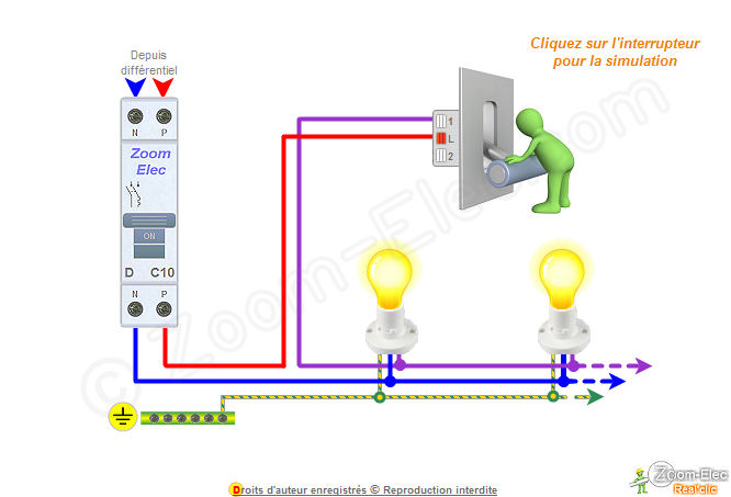Schema interrupteur electrique