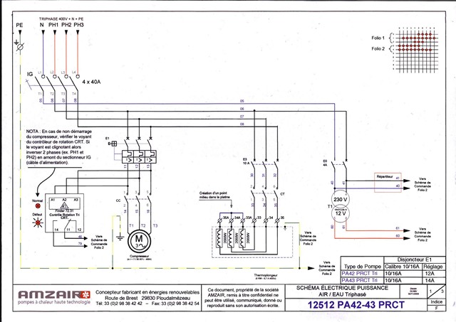 Schema pompe eau electrique