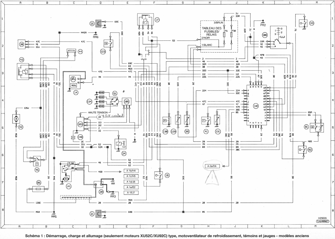 Schema electrique peugeot 176 tc4