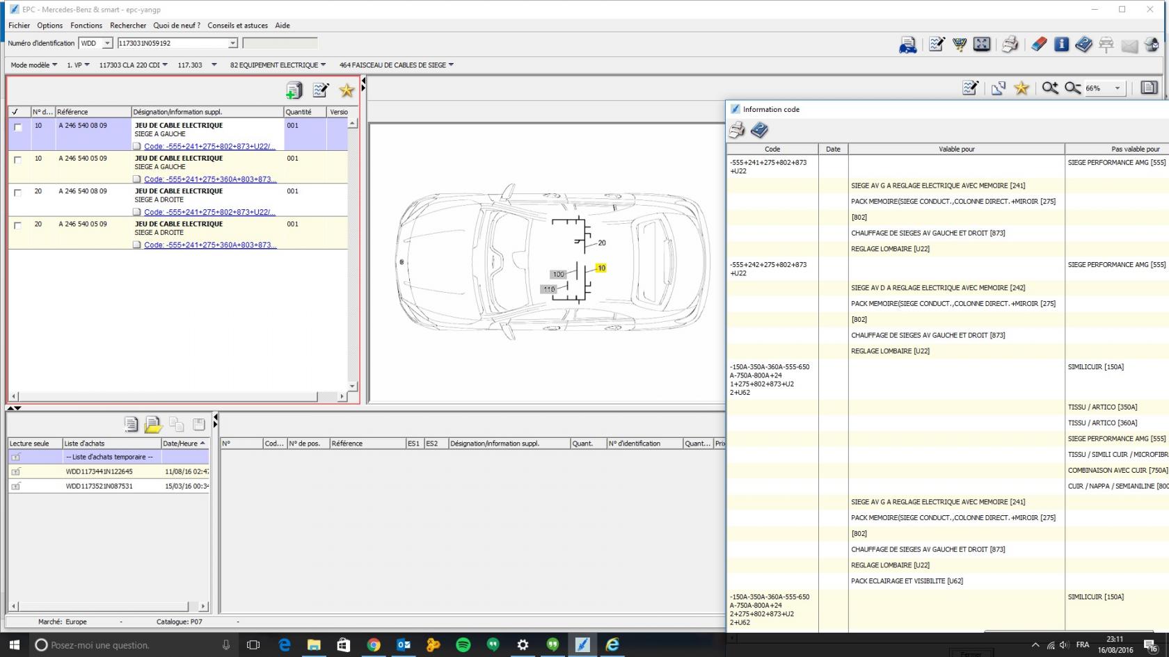Schema electrique mercedes w212