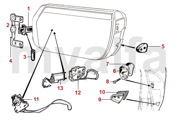 Schema vitre electrique alfa 147