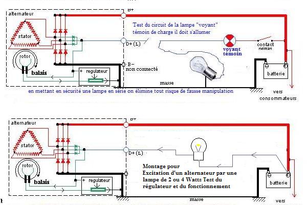 Schema electrique alternateur clio 1