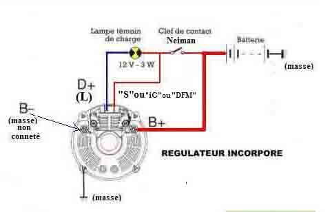 Schema electrique alternateur scenic 1