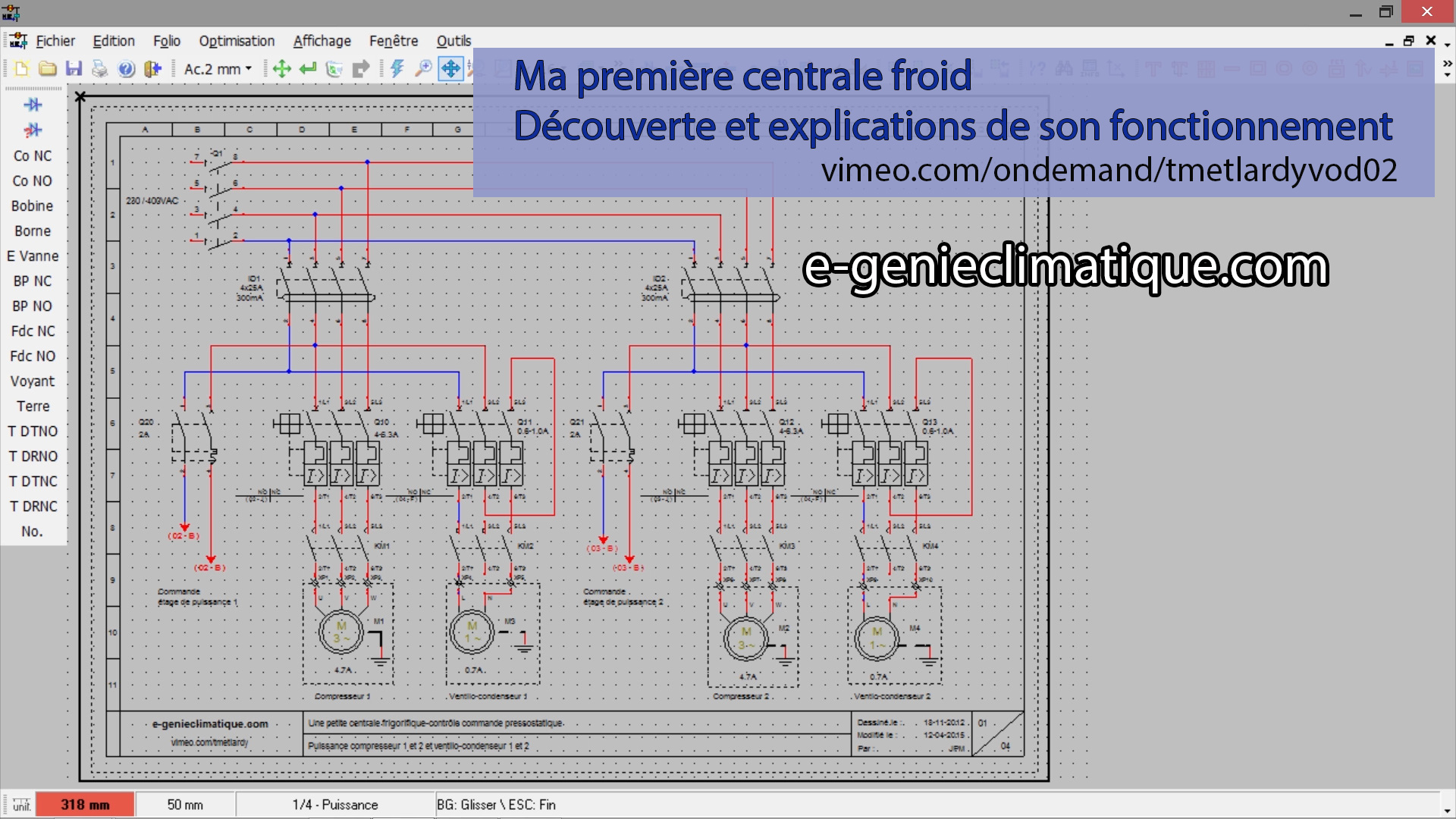 Schema electrique compresseur a vis